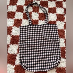 Baggu flannel gingham tote